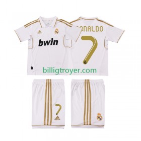 Billige Fotballdrakter Real Madrid Cristiano Ronaldo 7 2011 2012 Barn Retro Hjemmedraktsett Kortermet